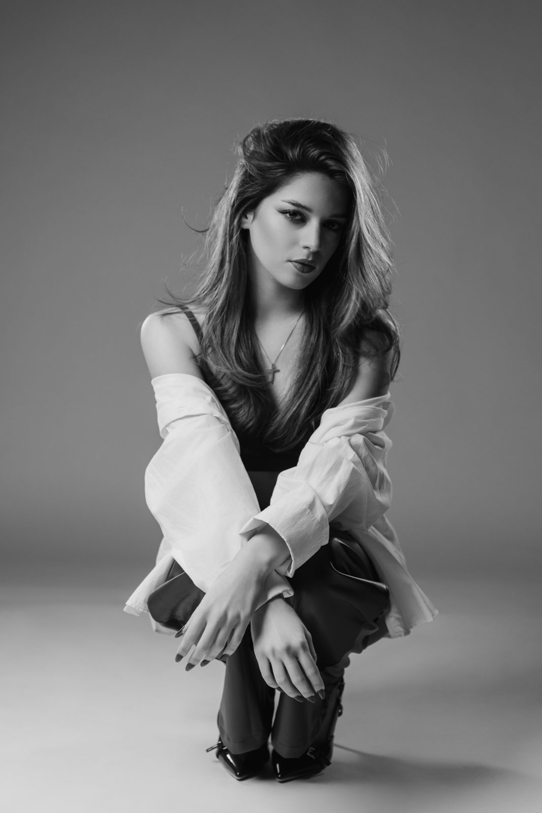 Studio Foto — portret alb-negru